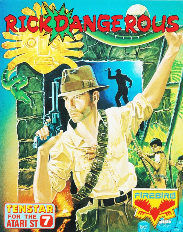 Front Cover for Rick Dangerous (Atari ST) (Tenstar for the Atari ST #7)