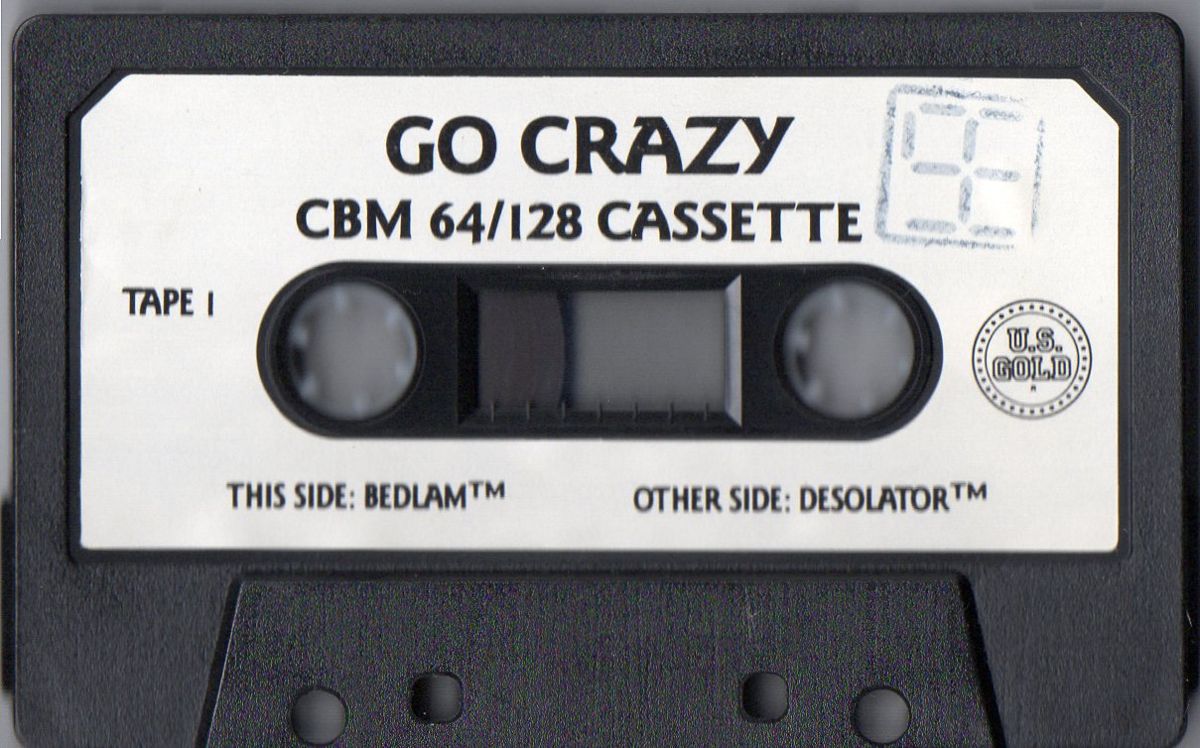 Media for Go Crazy (Commodore 64): Tape 1