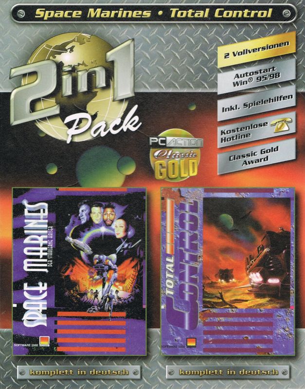 Front Cover for 2 in 1 Pack: Space Marines / Total Control (Windows)