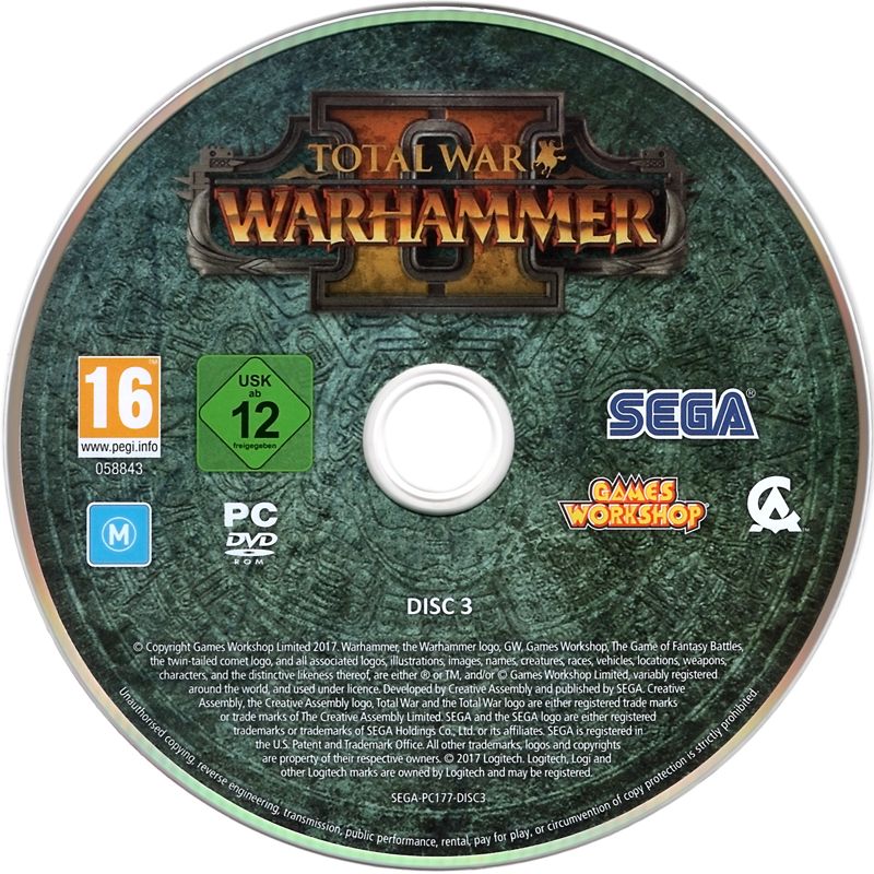 Media for Total War: Warhammer II (Windows): Disc 3