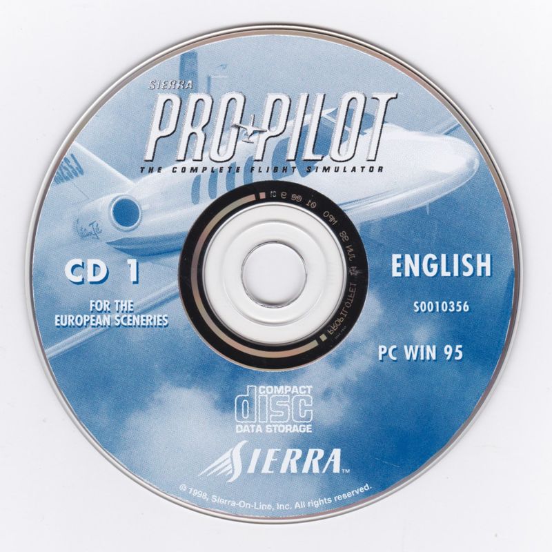 Media for Sierra Pro Pilot 98: The Complete Flight Simulator (Windows): Disc 1 European Sceneries