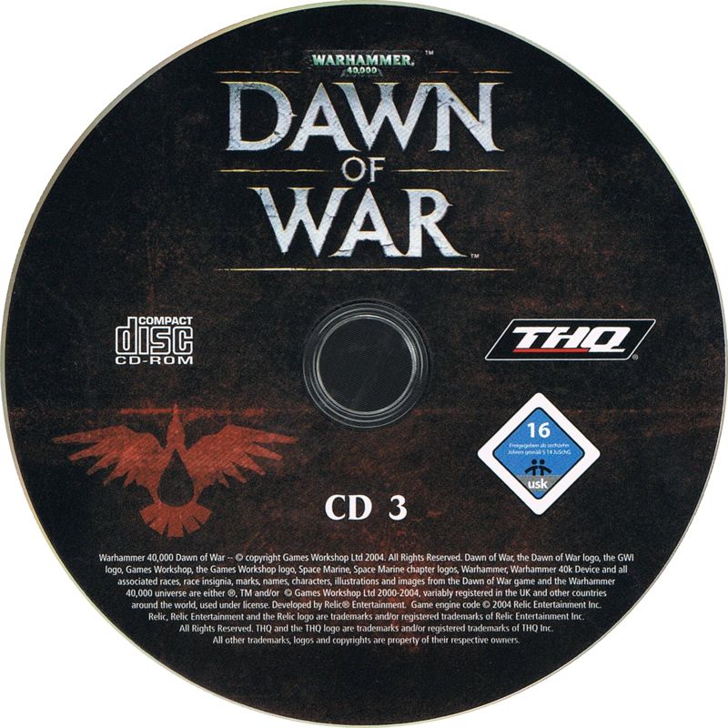Media for Warhammer 40,000: Dawn of War (Windows) (Re-release): Disc 3