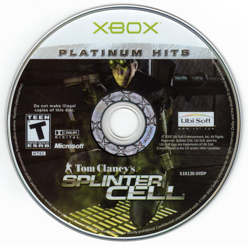 Media for Tom Clancy's Splinter Cell (Xbox) (Platinum Hits)