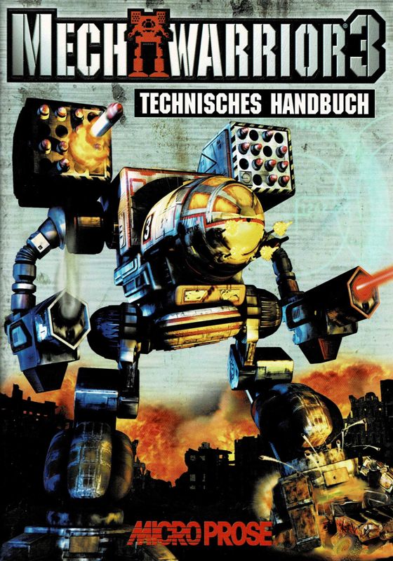 Manual for MechWarrior 3 (Windows): Technical Guide - Front