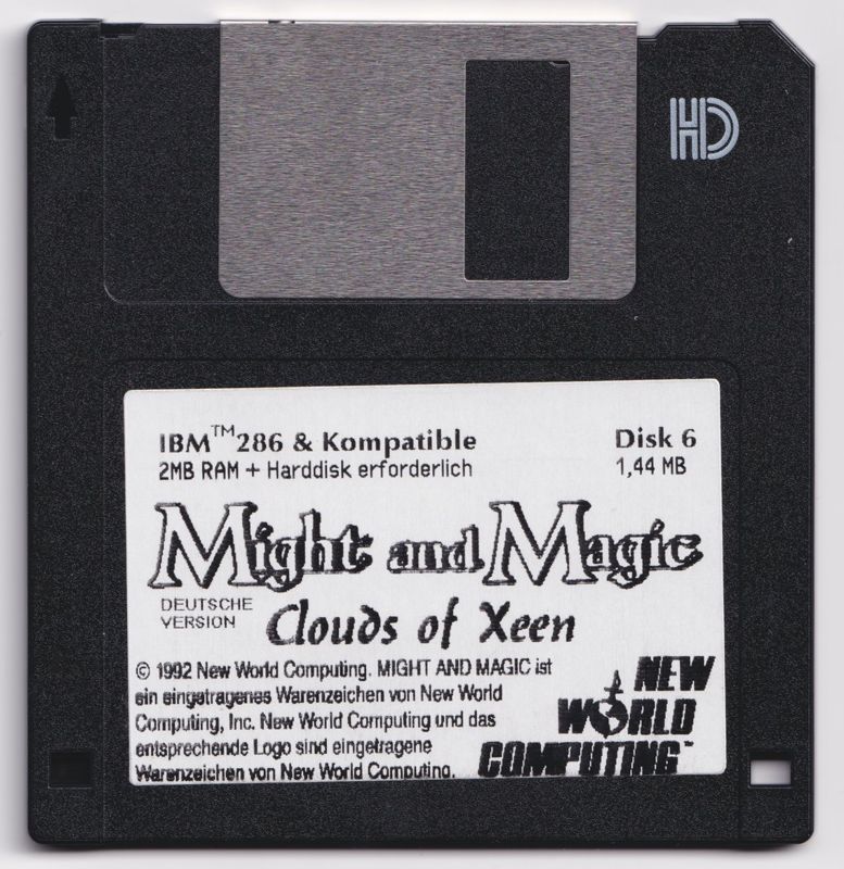 Media for Might and Magic: Clouds of Xeen (DOS) (TopShots Deluxe release): Disk 6