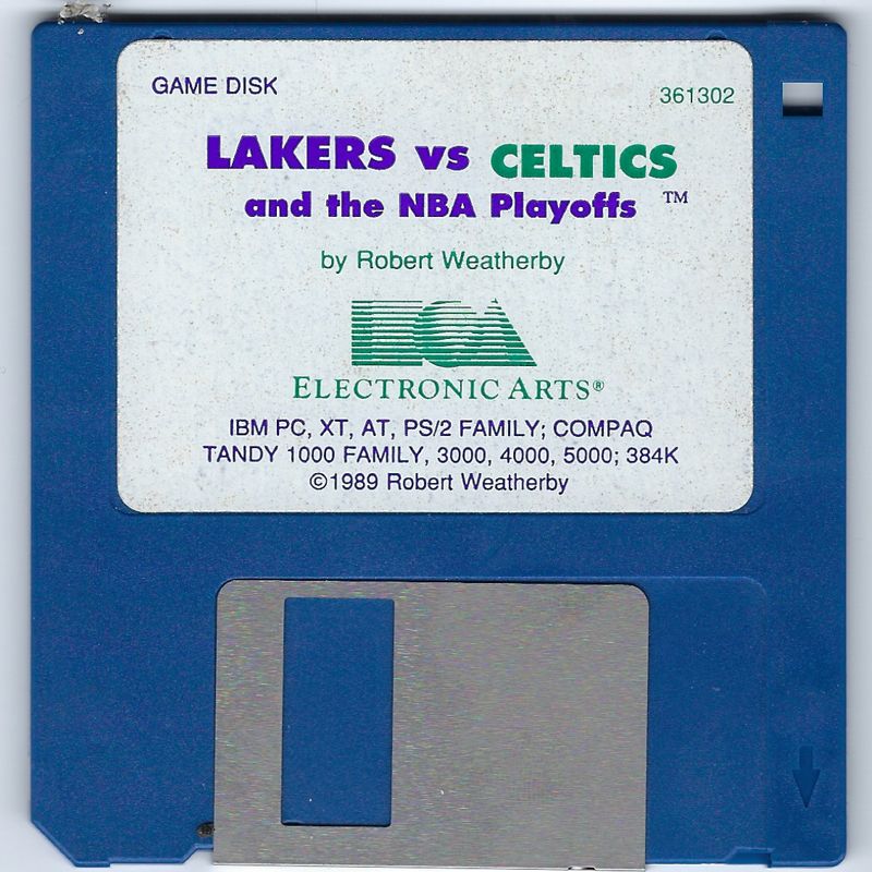 Media for Lakers versus Celtics and the NBA Playoffs (DOS) (3.5" floppy disk release)