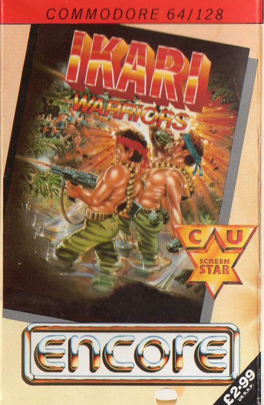 Front Cover for Ikari Warriors (Commodore 64) (Encore budget release)