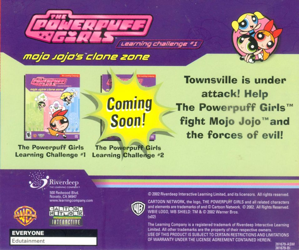 Other for The Powerpuff Girls Learning Challenge #1: Mojo Jojo's Clone Zone (Windows): Jewel case - back