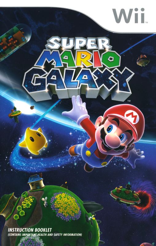 Manual for Super Mario Galaxy (Wii) (Nintendo Selects release): Front