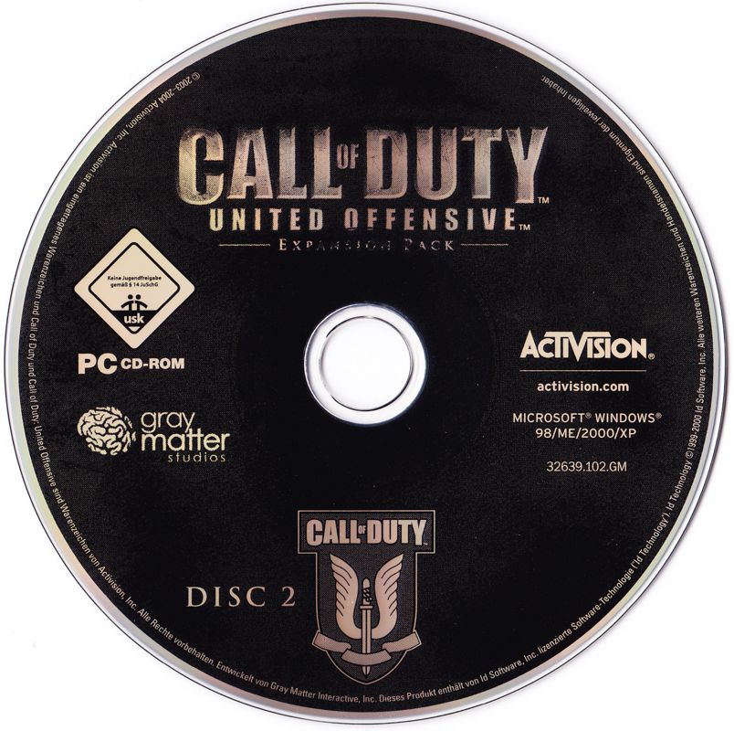 Media for Call of Duty: Deluxe Edition (Windows): United Offensive - Disc 2