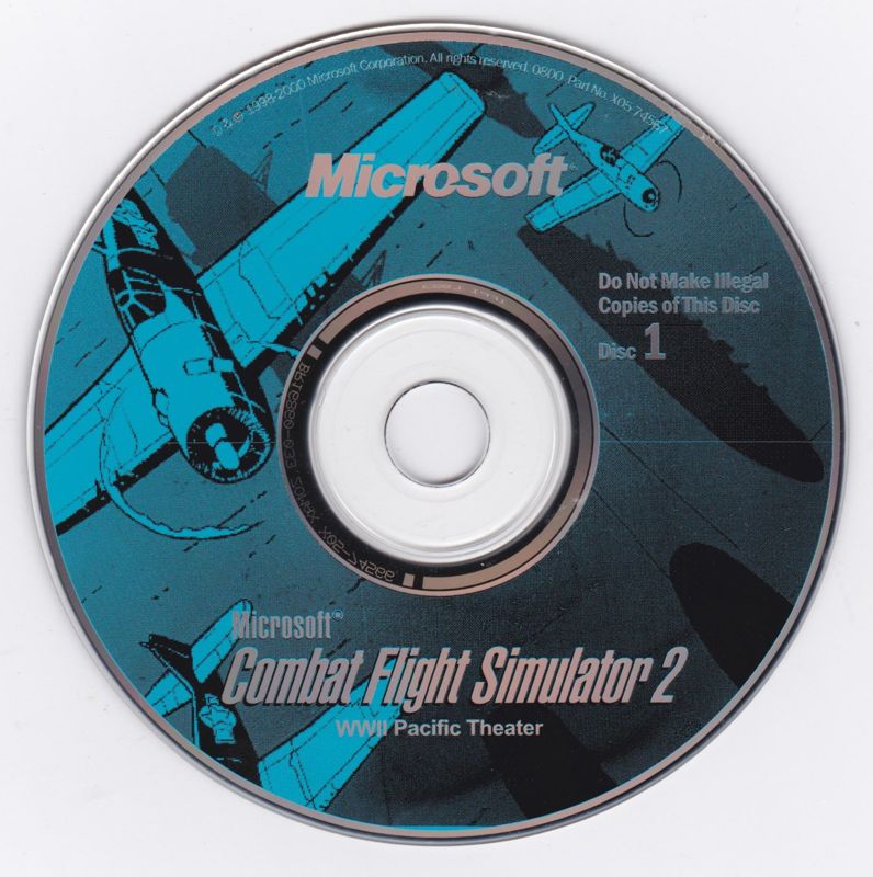 Media for Microsoft Combat Flight Simulator 2: WW II Pacific Theater (Windows) (Alternate box cover with ELSPA rating): Disc 1