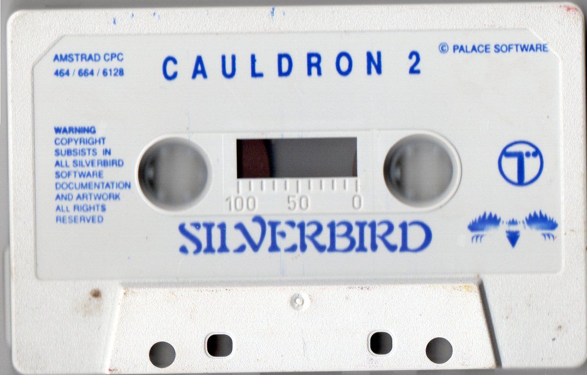 Media for Cauldron II: The Pumpkin Strikes Back (Amstrad CPC) (Silverbird budget release)