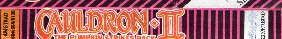 Spine/Sides for Cauldron II: The Pumpkin Strikes Back (Amstrad CPC) (Silverbird budget release)
