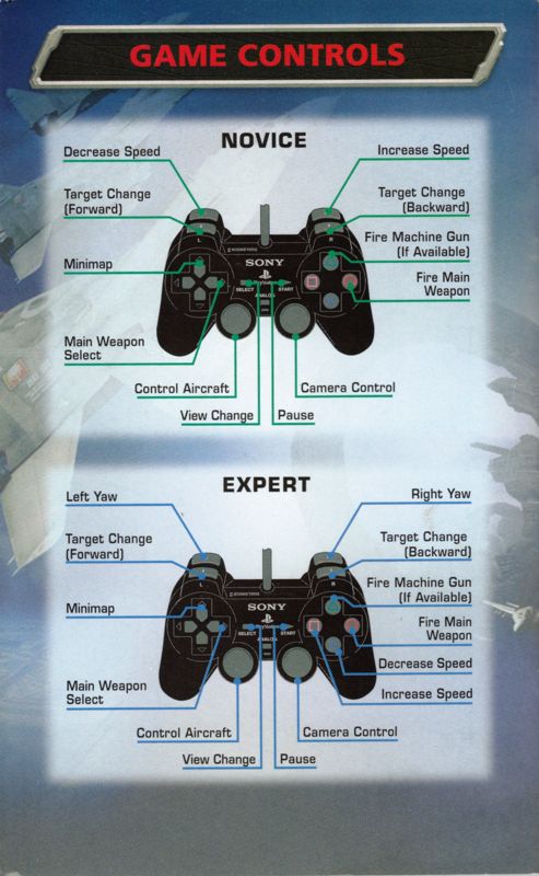 Manual for AirForce Delta Strike (PlayStation 2): Back