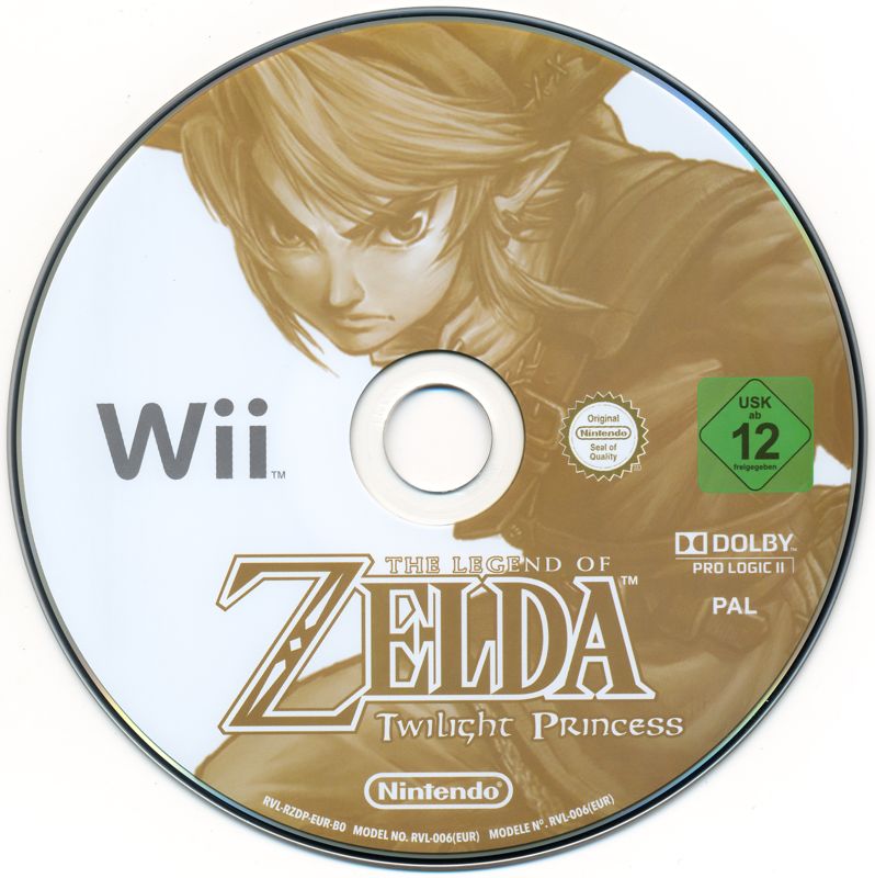 Media for The Legend of Zelda: Twilight Princess (Wii) (Nintendo Selects release)