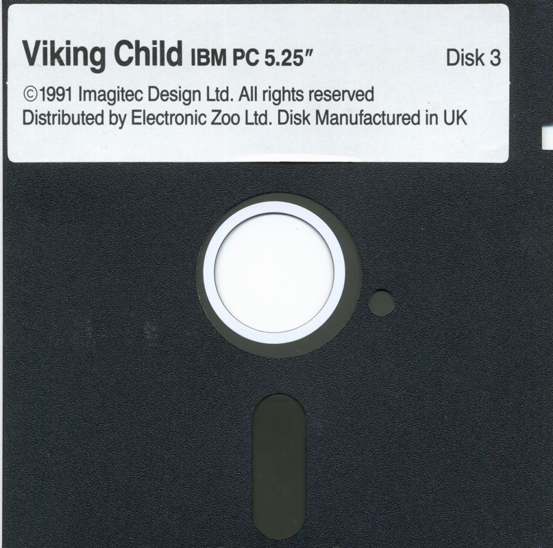 Media for Prophecy: Viking Child (DOS): Disk 3