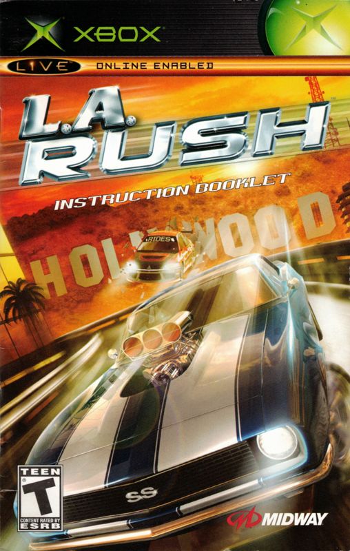 Manual for L. A. Rush (Xbox): Front