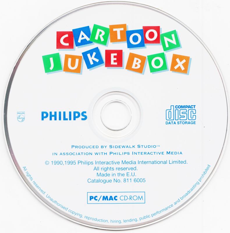 Media for Cartoon Jukebox (Macintosh and Windows 3.x)