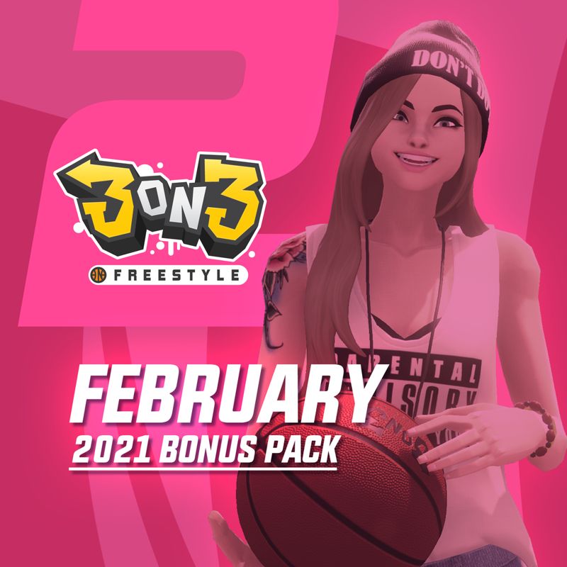 Front Cover for 3on3 FreeStyle: February 2021 Bonus Pack (PlayStation 4) (download release)