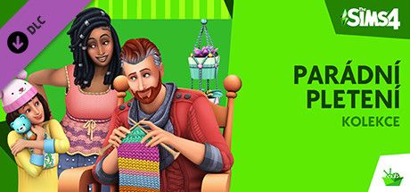 Front Cover for The Sims 4: Nifty Knitting Stuff Pack (Windows) (Steam release): Czech version