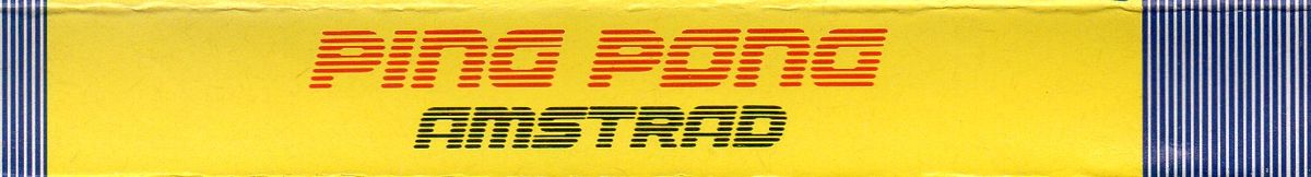 Spine/Sides for Ping Pong (Amstrad CPC)