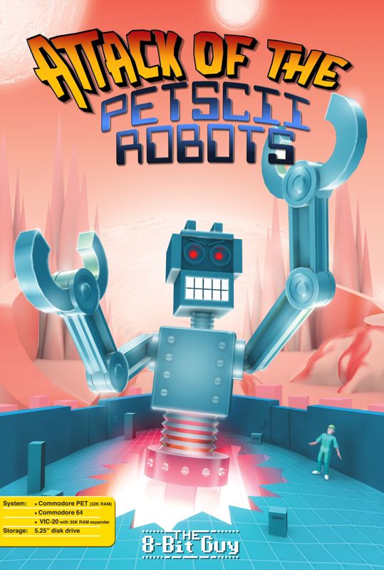 Front Cover for Attack of the Petscii Robots (Commodore 64 and VIC-20)