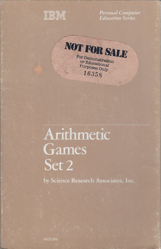 Manual for Arithmetic Games Set 2 (DOS)