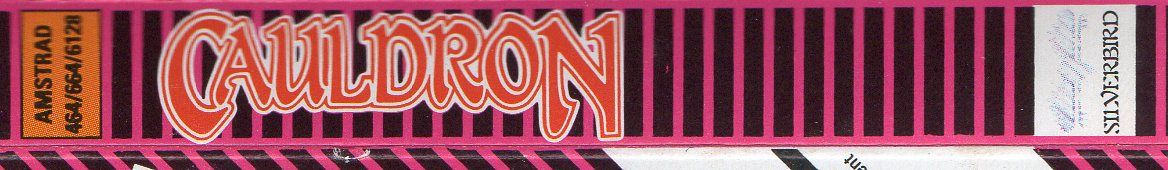 Spine/Sides for Cauldron (Amstrad CPC) (Silverbird budget release)