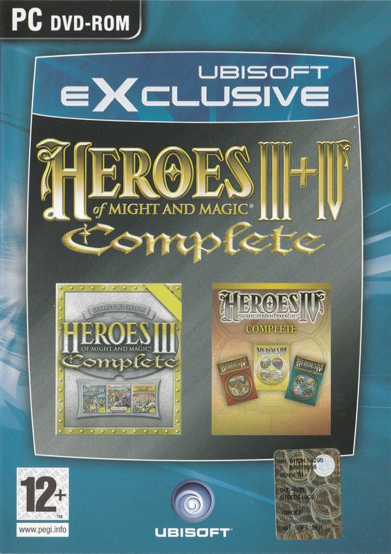 Front Cover for Heroes of Might and Magic III+IV: Complete (Windows) (Ubisoft eXclusive release (2006; Italian/original EAN-13 code))