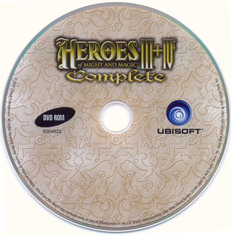 Media for Heroes of Might and Magic III+IV: Complete (Windows) (Ubisoft eXclusive release (2006; UK EAN-13 code))