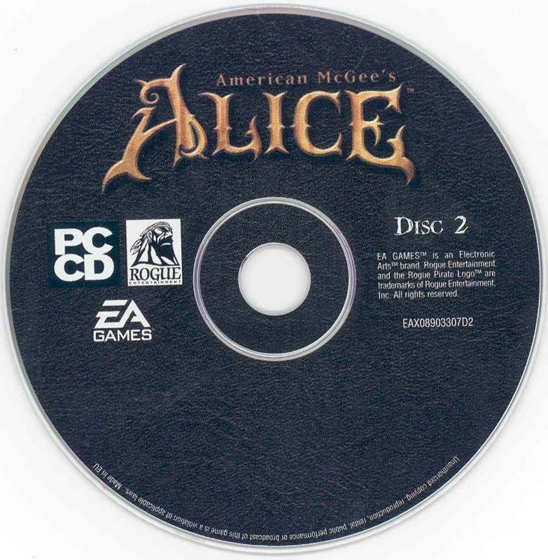 Media for American McGee's Alice (Windows): Disc 2