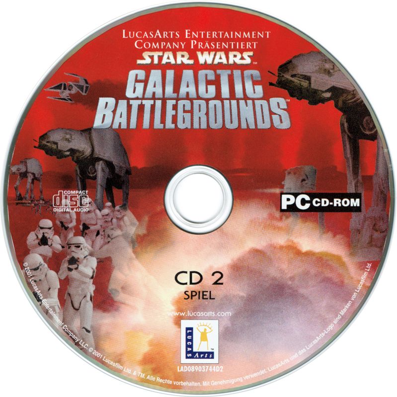 Media for Star Wars: Galactic Battlegrounds (Windows): CD 2 - Game