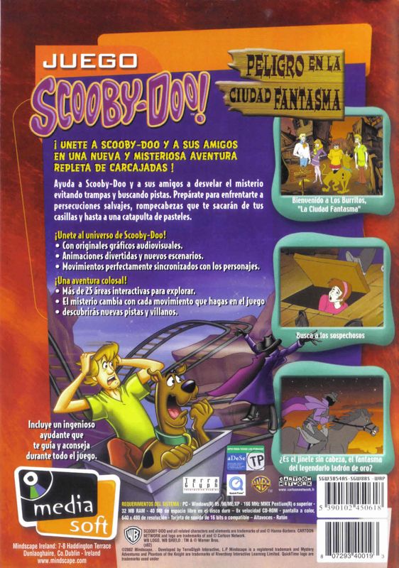 Back Cover for Scooby-Doo!: Show Down in Ghost Town (Windows)
