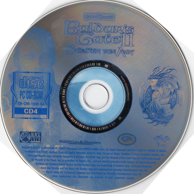 Media for Baldur's Gate II: The Collection (Windows): Shadows of Amn - Disc 4