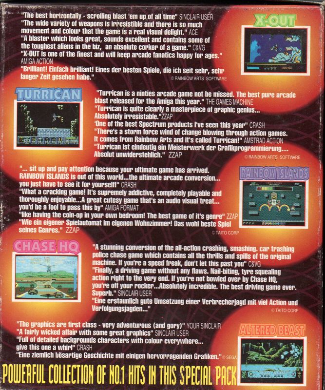 Back Cover for Power Up (Atari ST)