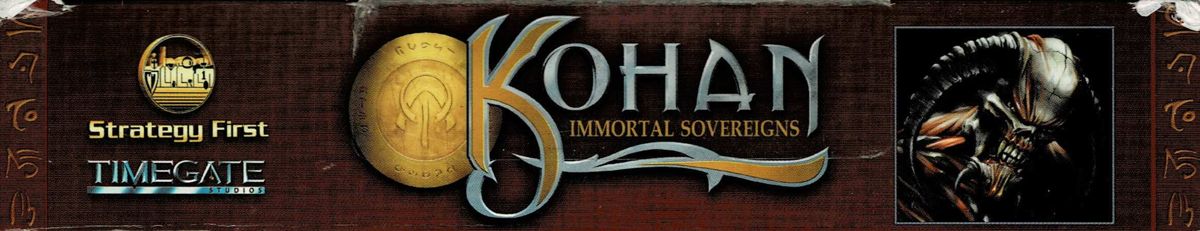 Spine/Sides for Kohan: Immortal Sovereigns (Windows) (First release): Top