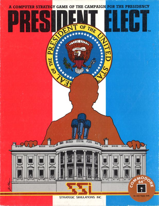 Front Cover for President Elect (Commodore 64)