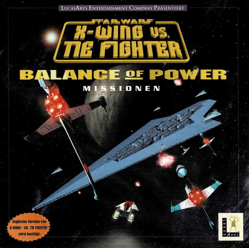 Other for Star Wars: X-Wing Vs. TIE Fighter - Balance of Power Campaigns (Windows) (Early release (English game, German packaging/manual)): Jewel Case - Front