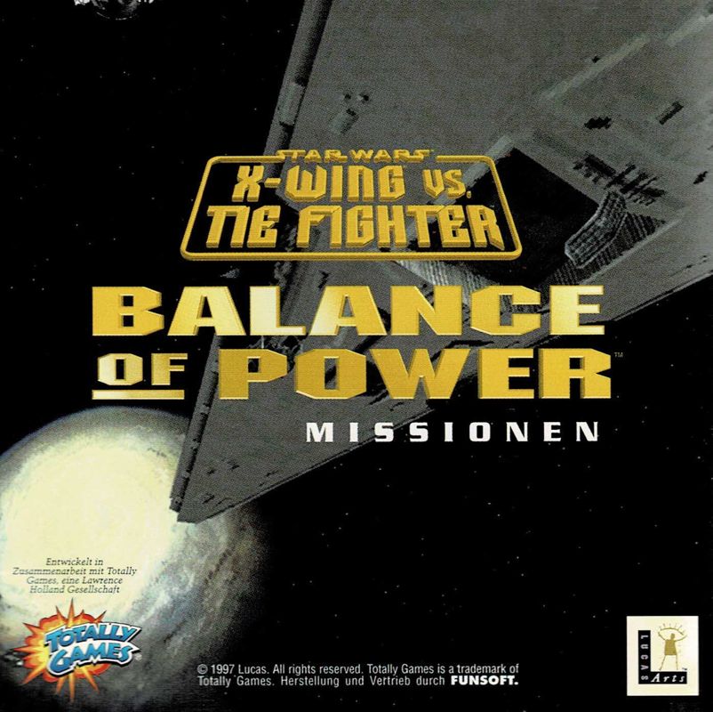 Other for Star Wars: X-Wing Vs. TIE Fighter - Balance of Power Campaigns (Windows) (Early release (English game, German packaging/manual)): Jewel Case - Left Inlay