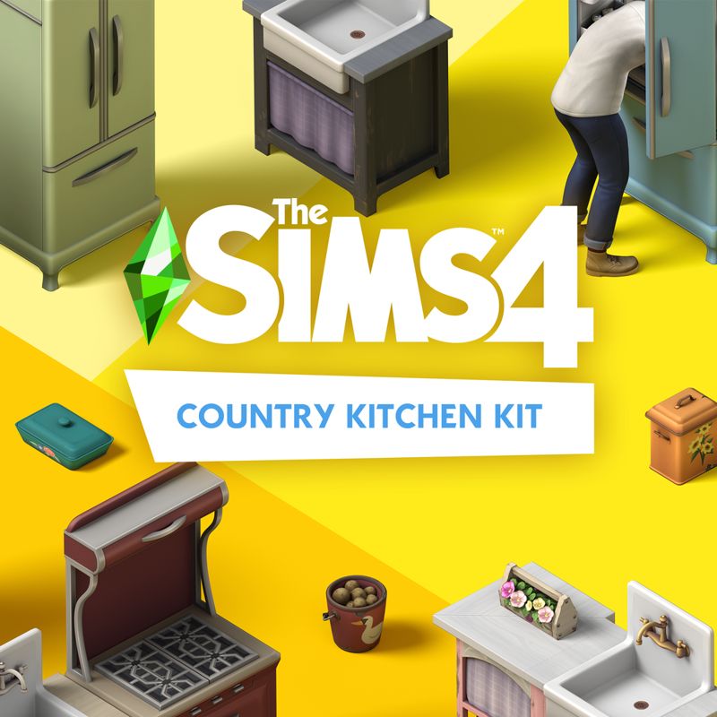 Front Cover for The Sims 4: Country Kitchen Kit (PlayStation 4) (download release)