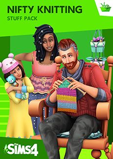 Front Cover for The Sims 4: Nifty Knitting Stuff Pack (Macintosh and Windows) (Origin release)