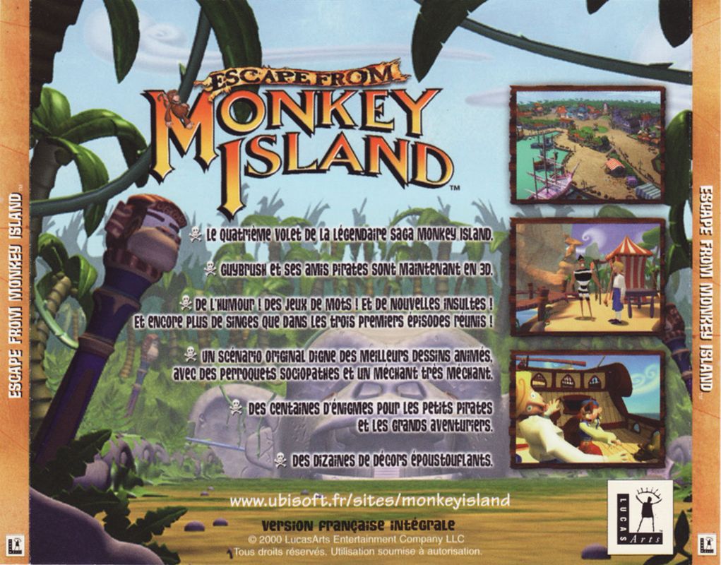 Other for Escape from Monkey Island (Windows): Jewel Case - Cack