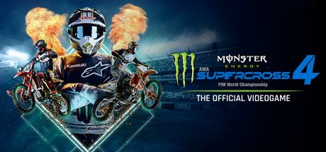 Front Cover for Monster Energy Supercross 4: The Official Videogame (Windows) (Steam release)
