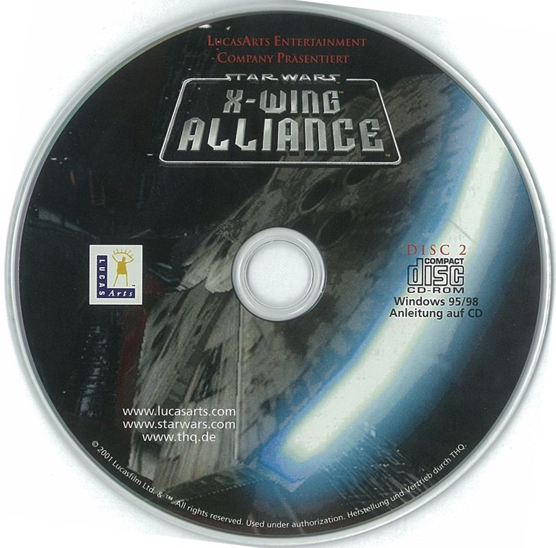 Media for Star Wars: X-Wing Alliance (Windows) (2001 re-release): Disc 2