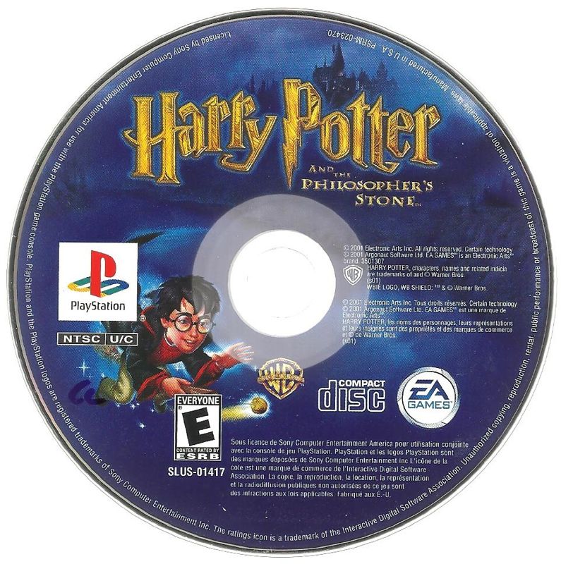 Media for Harry Potter and the Sorcerer's Stone (PlayStation)