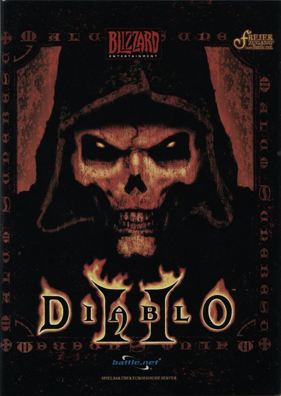 Manual for Diablo II (Windows) (Release for Windows 95/98/NT 4.0 (with different promotional material)): Front