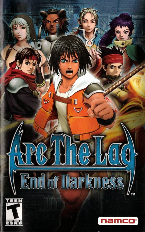 Manual for Arc the Lad: End of Darkness (PlayStation 2): Front
