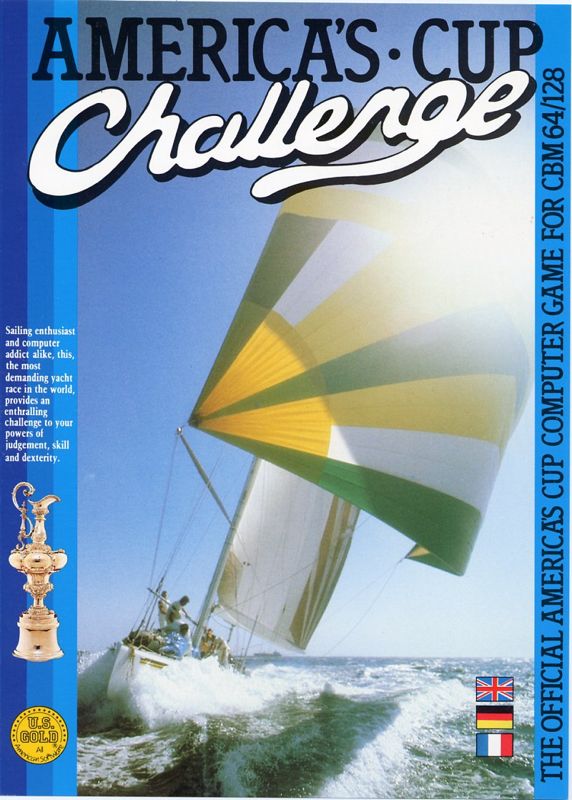 Front Cover for The Official America's Cup Sailing Simulation (Commodore 64)