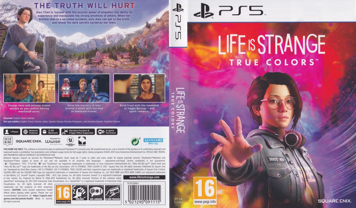 Full Cover for Life Is Strange: True Colors (PlayStation 5)