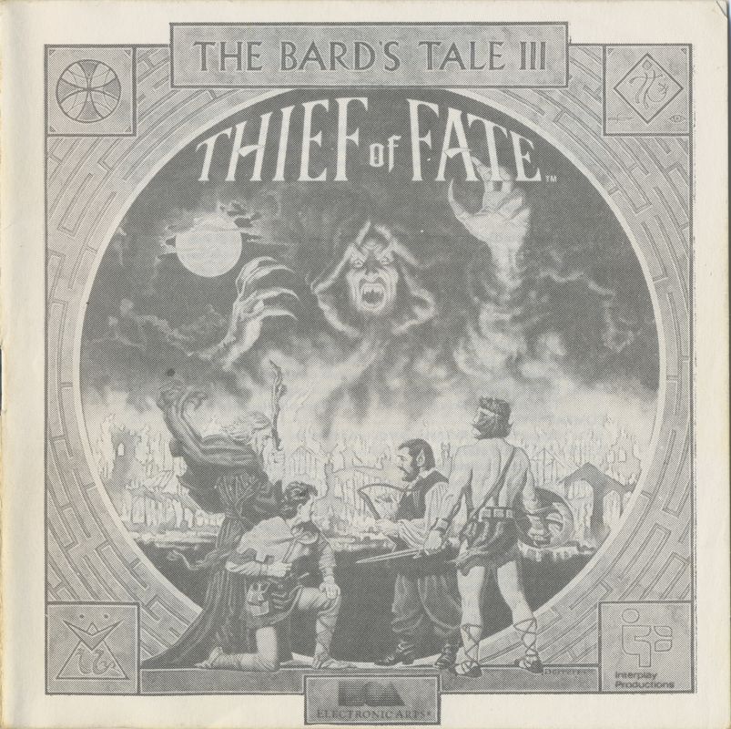 Manual for The Bard's Tale III: Thief of Fate (Commodore 64)